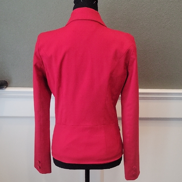 Tommy Hilfiger Red Blazer Structured Suit Jacket - Picture 2 of 4